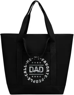 Favorte People Call Me Dad Portable Insulated Lunch Tote Bag Large Capacity Handbag for Office Work Picnic for Women Men