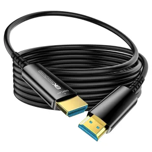 Fiber Optic HDMI Cable 80 FT, 8K Long HDMI 2.1 Cable, Thin HDMI Cord 48Gbps Ultra High Speed, 8K@60Hz 4K@240Hz, Dynamic HDR, eARC,HDCP 2.2&2.3, 3D, Compatible for PS4/5/Xbox/TV/Laptop/Monitor