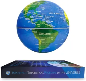 Flagest Magnetic Levitation Floating Globe 6" Rotating Globe Book Base - Gradient Night Light Color Globes With Switch Control - Birthday Anniversary Item