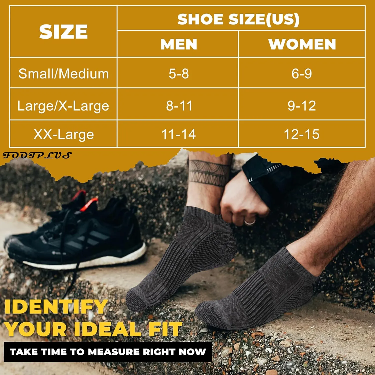 FOOTPLUS Copper Compression Socks,Unisex Cushioned Sole Arch Support Athletic Ankle/Crew Running Hiking Socks