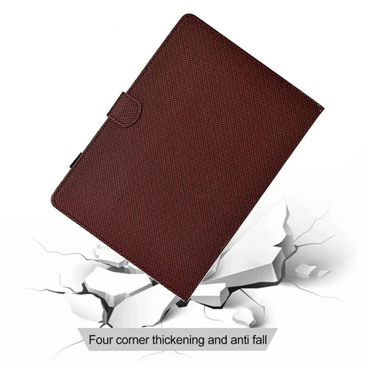 For Amazon Kindle Paperwhite (2024) Case Carbon Fiber Texture PU Leather Cover Stand View