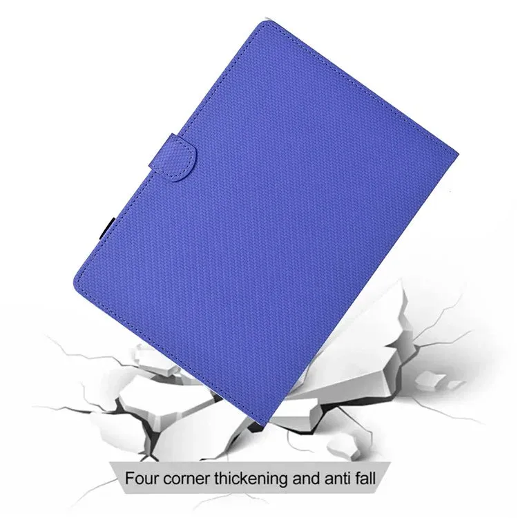 For Amazon Kindle Paperwhite (2024) Case Carbon Fiber Texture PU Leather Cover Stand View