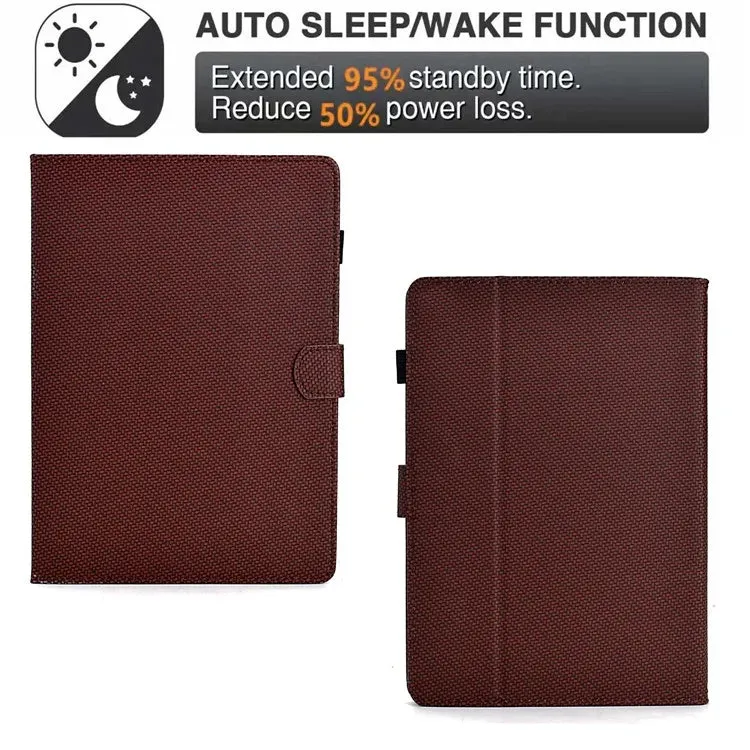 For Amazon Kindle Paperwhite (2024) Case Carbon Fiber Texture PU Leather Cover Stand View