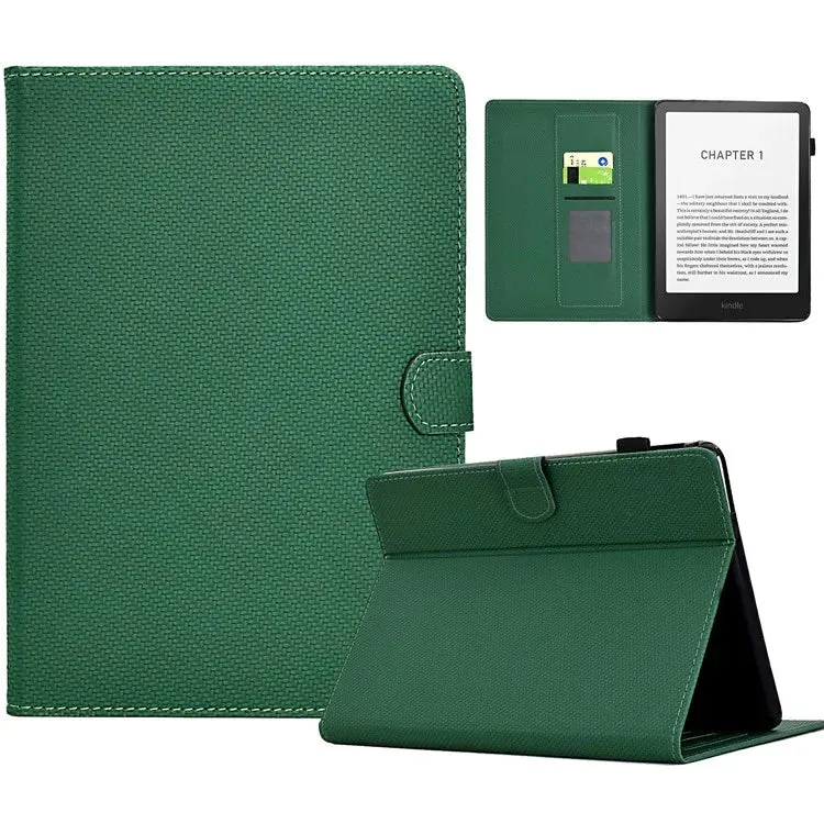 For Amazon Kindle Paperwhite (2024) Case Carbon Fiber Texture PU Leather Cover Stand View