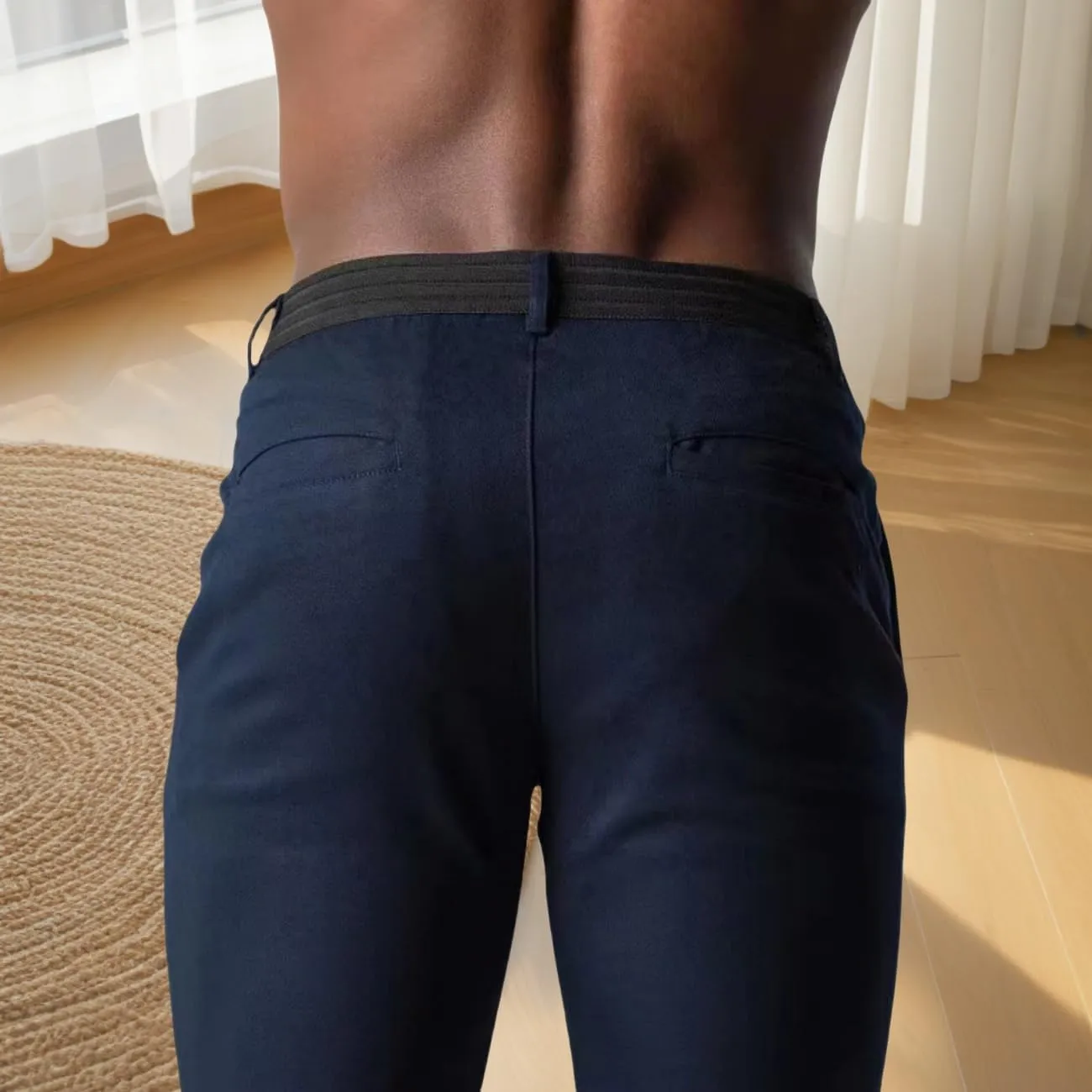 Foueo Active Chinos, Active Chinos Pants for Men Mens Chinos Slim Fit Stretch Skinny Tapered Dress Pants with Pockets