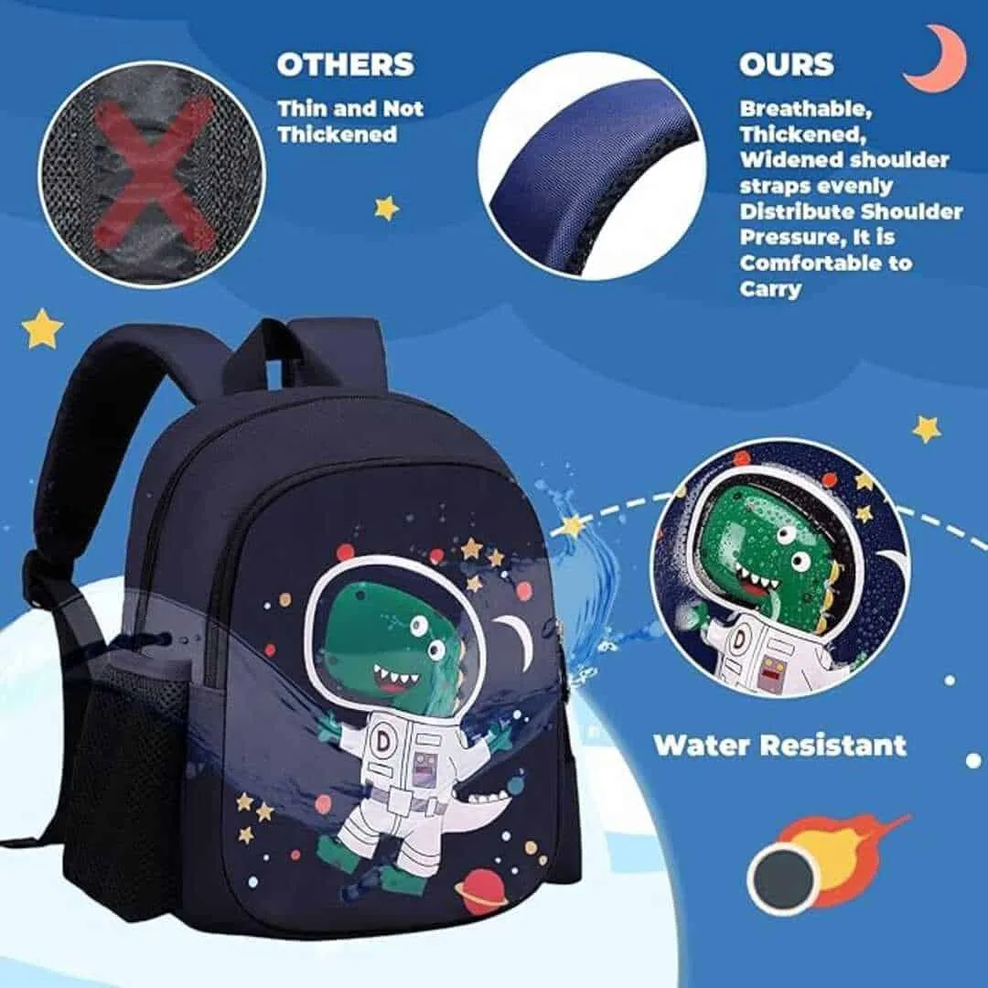 Frantic Printed 20 L  School Backpack Bag ( Light Blue )