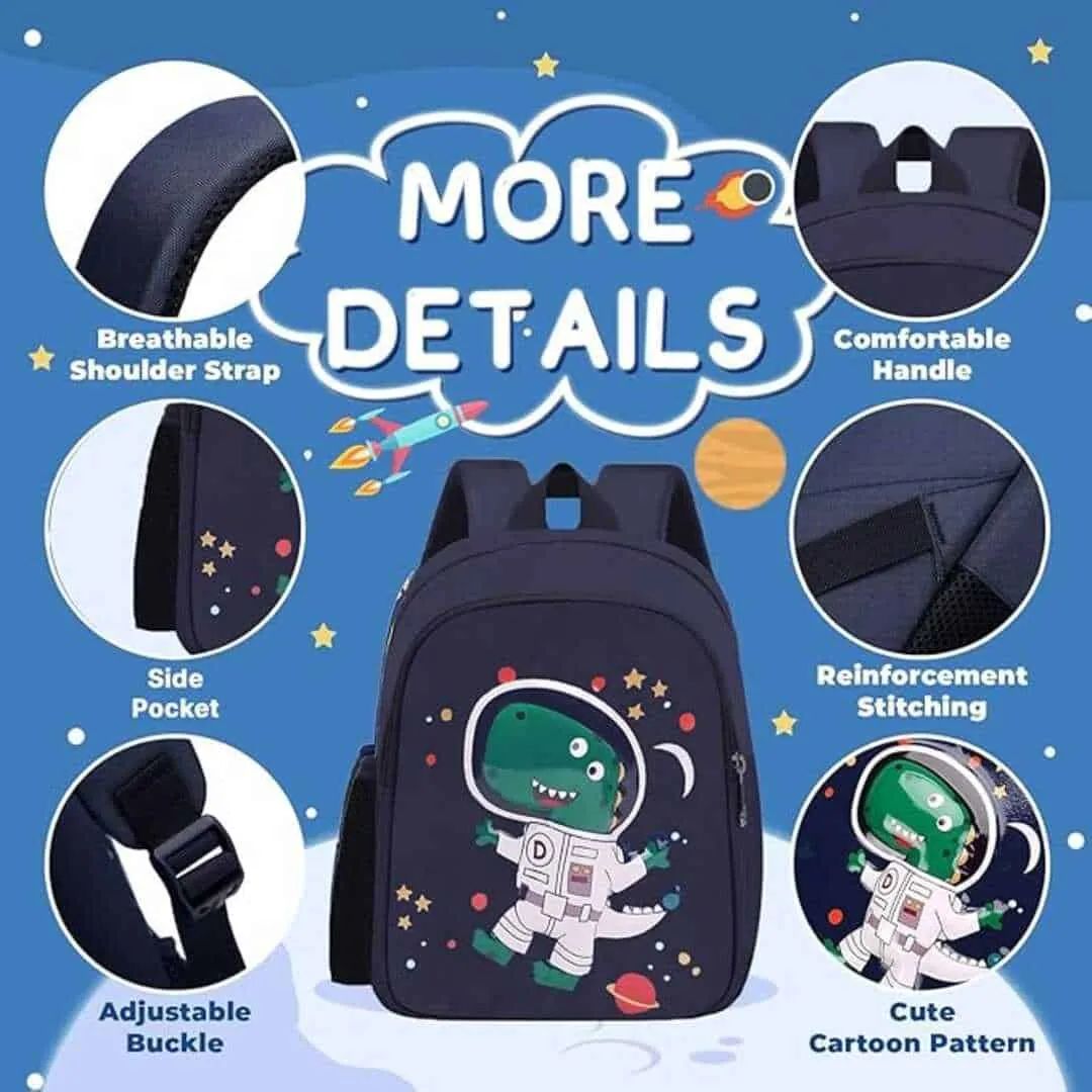 Frantic Printed 20 L  School Backpack Bag ( Light Blue )