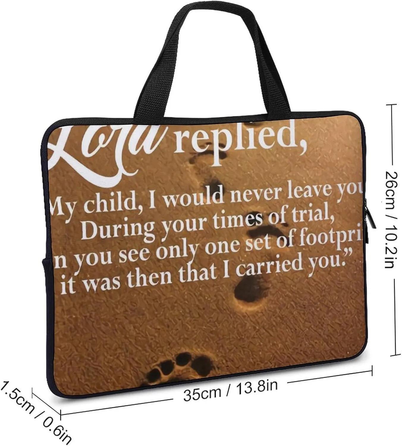 French Engraved Floral Toile Laptop Bag Waterproof Dustproof Crack Proof Large Capacity