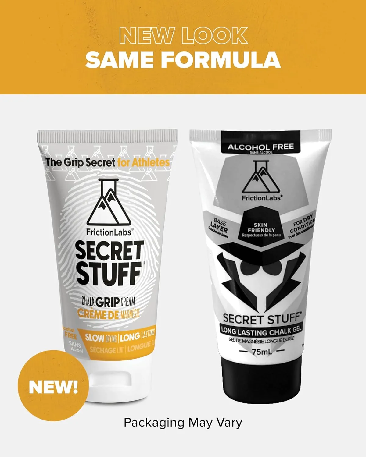 Friction Labs Quick Grip Secret Stuff Liquid Chalk for Athletes - Made in USA - Skin Friendly - Rock Climbing, Weightlifting, Gym, Tennis - Trusted by 100  Pro Athletes - Best Workout Chalk - 75mL