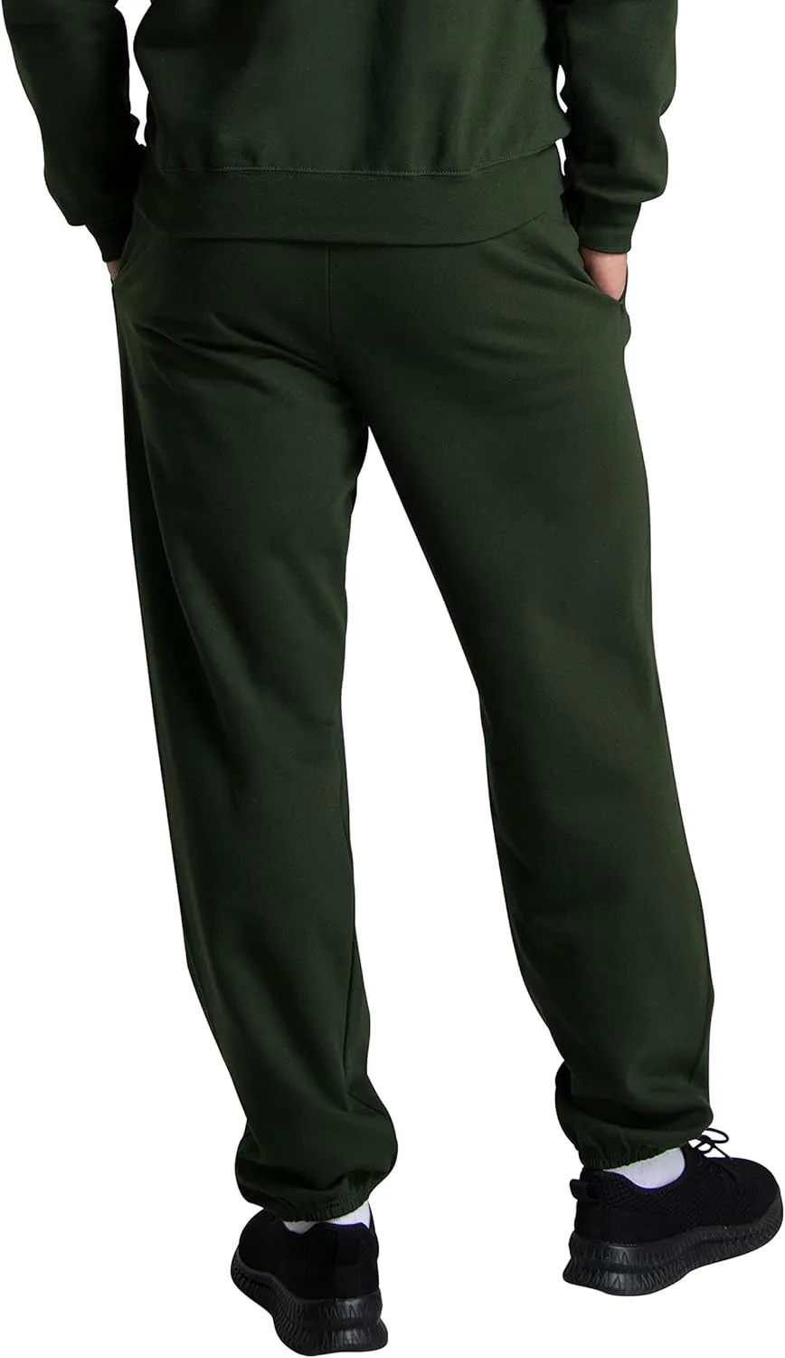 Fruit of the Loom Eversoft Fleece Elastic Bottom Sweatpants with Pockets, Relaxed Fit, Moisture Wicking, Breathable