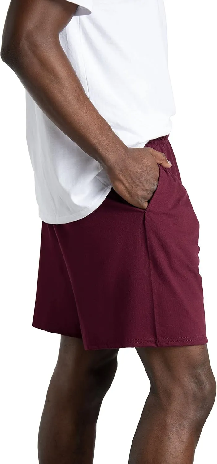 Fruit of the Loom Men's Eversoft Cotton Shorts with Pockets (S-4XL)