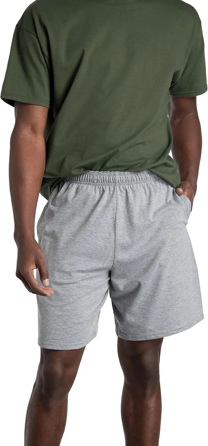 Fruit of the Loom Men's Eversoft Cotton Shorts with Pockets (S-4XL)