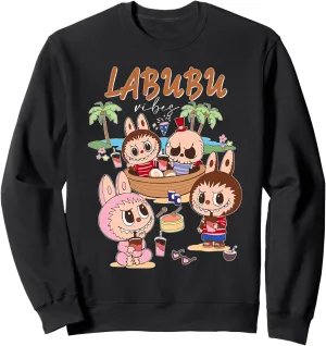 Funny Summer Vibes Labubu Funny Summer Vacation Sweatshirt