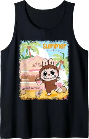 Funny Summer Vibes Labubu Funny Summer Vacation Tank Top