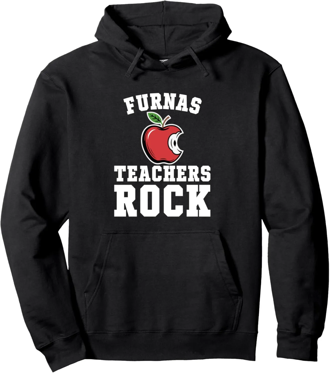 Furnas Teachers Rock! Retro School Support Teaching Pullover Hoodie