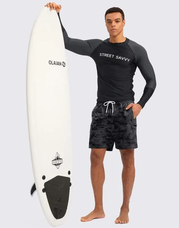 G Gradual Mens Swim Trunks with Compression Liner 5 inch Inseam Quick Dry Bathing Suits with Zipper Pocket-No Thigh Chafing