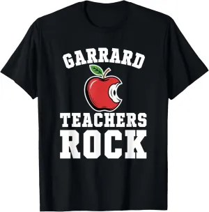 Garrard Teachers Rock! Retro School Support Teaching T-Shirt