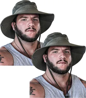 GearTOP Safari Sun Hat for Men and Sun Hats for Women UV Protection UPF 50  Hiking, Gardening, Fishing