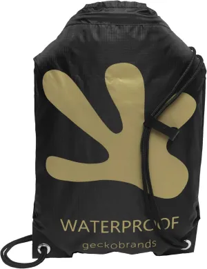 geckobrands 10L Drawstring Travel Backpack – Waterproof, Lightweight Dry Bag for Beach, Hiking, and Light Water Activities