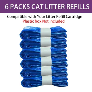 Genie Litter Refills - 6 Pack Compatible with Standard & Plus Genie Litter Disposal Systems
