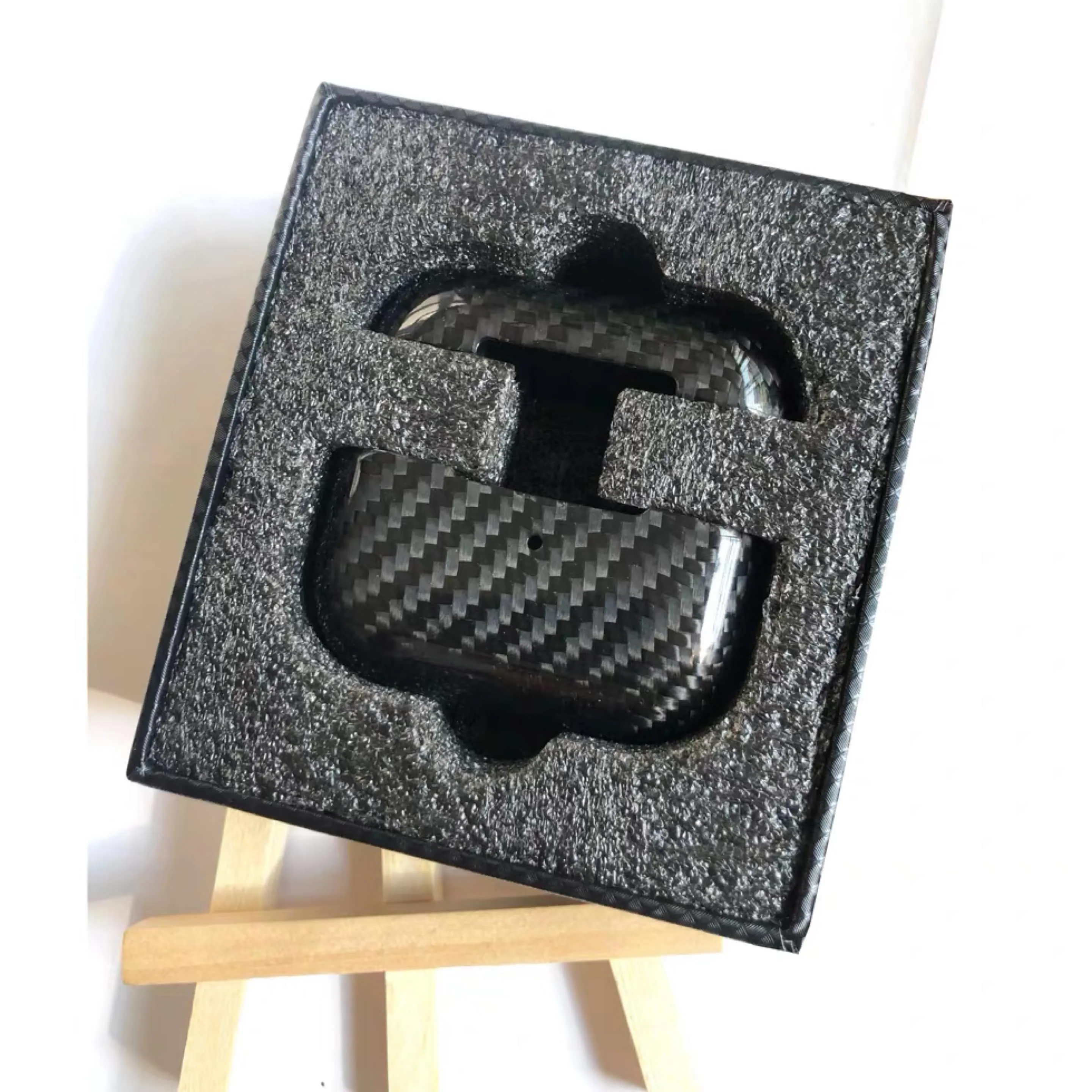Genuine Carbon Fiber Case Compatible for AirPods Pro (Only for Charging Cases)