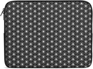 Geometrics Grey Silver All Print Hands Free Withdrawal Laptop Bag Unisex