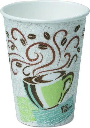 Georgia-Pacific PerfecTouch 5342DX WiseSize Coffee Dreams Insulated Paper Cup, 12oz Capacity (Case of 20 Sleeves, 25 per Sleeve)