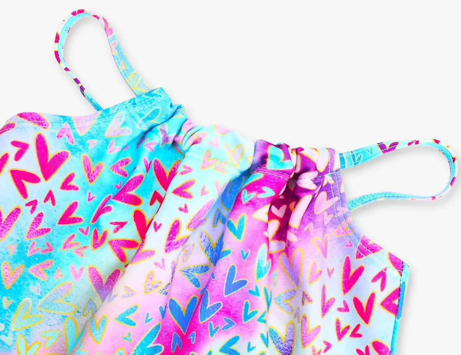 Girls Swimsuit 2-Piece Halter Tankini Set Beach Sport Bathing Suit UPF 50  Swimwear for 3-12 Years Old Kids