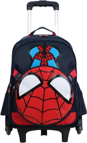 GLOOMALL Cartoon Six Wheels Trolley Case School Bags Boy Oxford Cloth Vacation Backpack