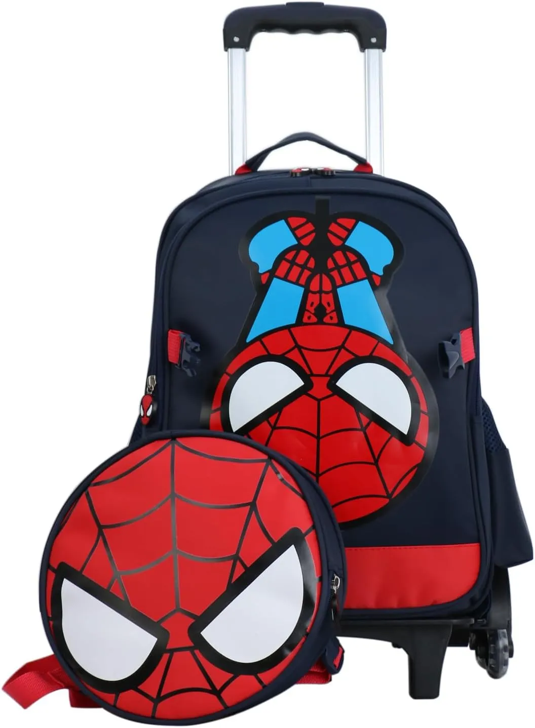 GLOOMALL Cartoon Six Wheels Trolley Case School Bags Boy Oxford Cloth Vacation Backpack