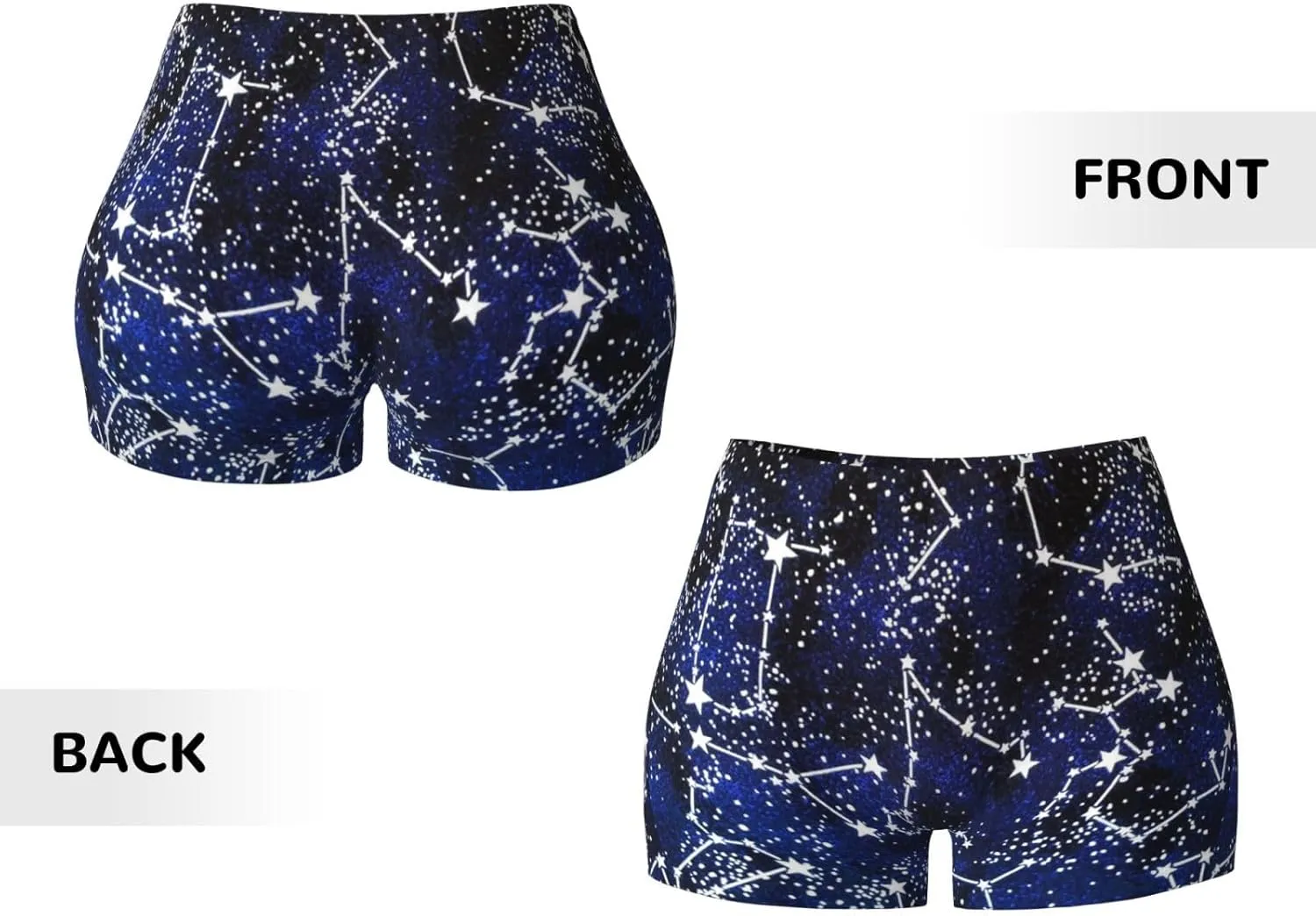 Glow in The Dark Print Women's Workout Shorts Elastic Athletic Gym Shorts Summer Seamless High-Waisted Yoga