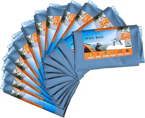GO Anywhere Portable Toilet Refill Kit for Camping, Hiking & Backpacking - 12 Waste Kits (Waste Bag, Poo Powder, Zip-Close Bag, Toilet Paper & Moist Towelette)