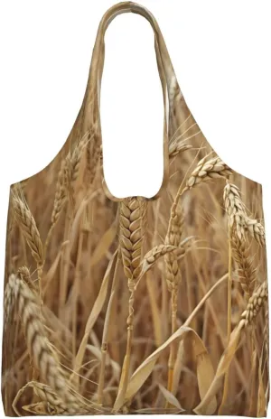 Golden Stalk Cute Canvas Tote Bag - Durable, Versatile And Eco-Friendly,12.6"*14.2"