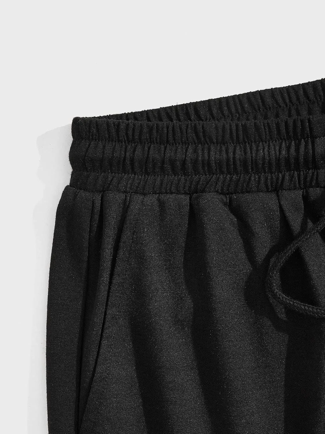 GORGLITTER Men's Letter Graphic Track Shorts Drawstring Waist Summer Workout Shorts