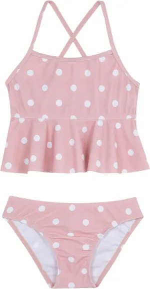 Gottex Kids Scoop Neck Ruffle Swim Set Swimwear Chlorine Fade Resistant and Built-in UPF UV Protection