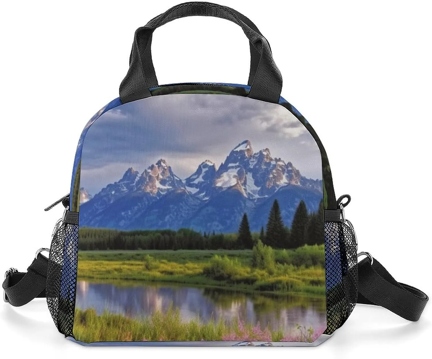 Grand Teton National Park Insulated Lunch Bag Portable Lunch Box Tote Cooler Bags Lunchbox For Travel Picnic Work