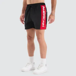 Grima Beach Short Black/Red
