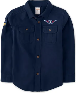 Gymboree Boys' and Toddler Long Sleeve Button Up Shirts