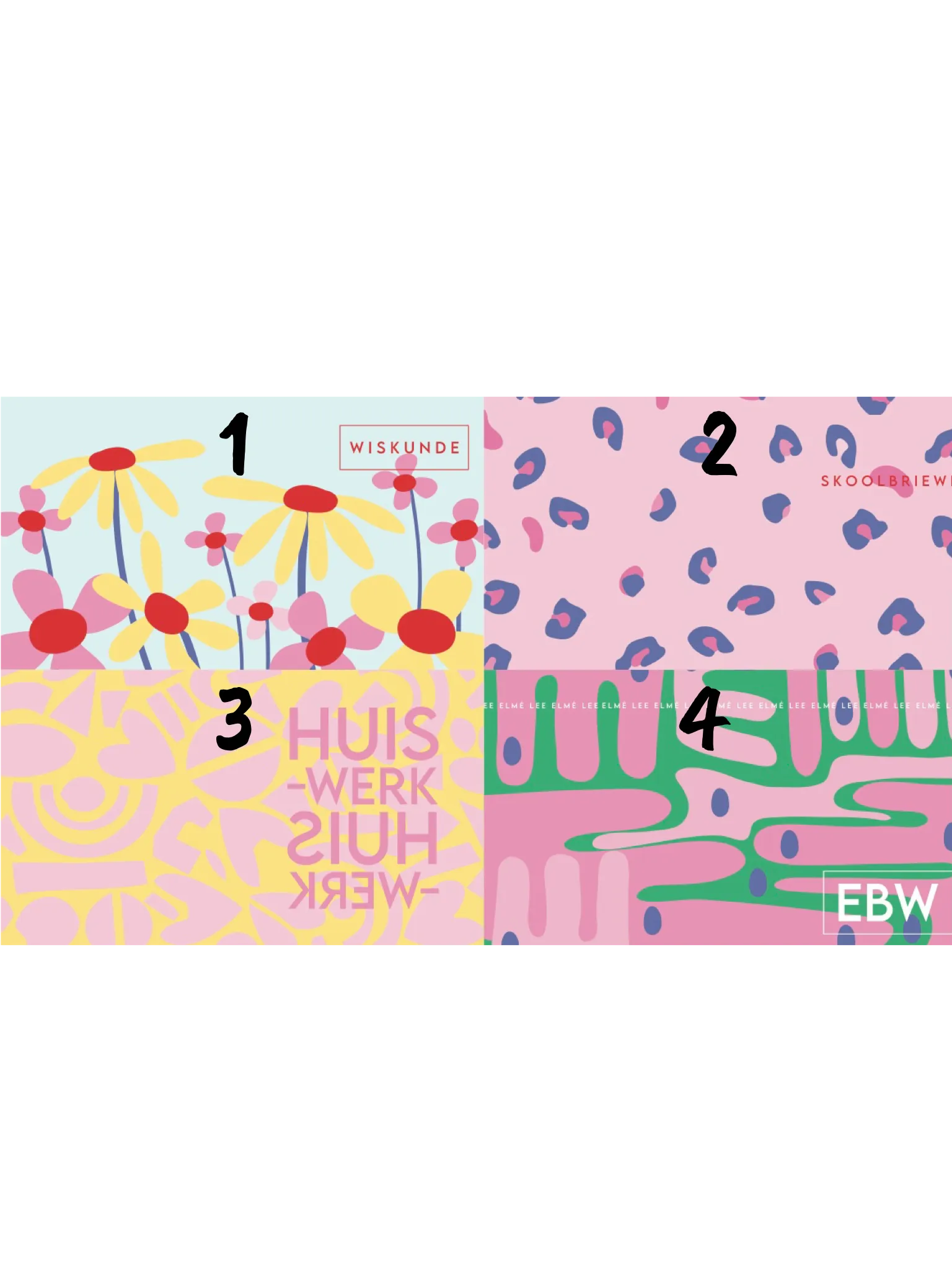 H&G Print & Personalised Book Bag combo sets - GIRLS