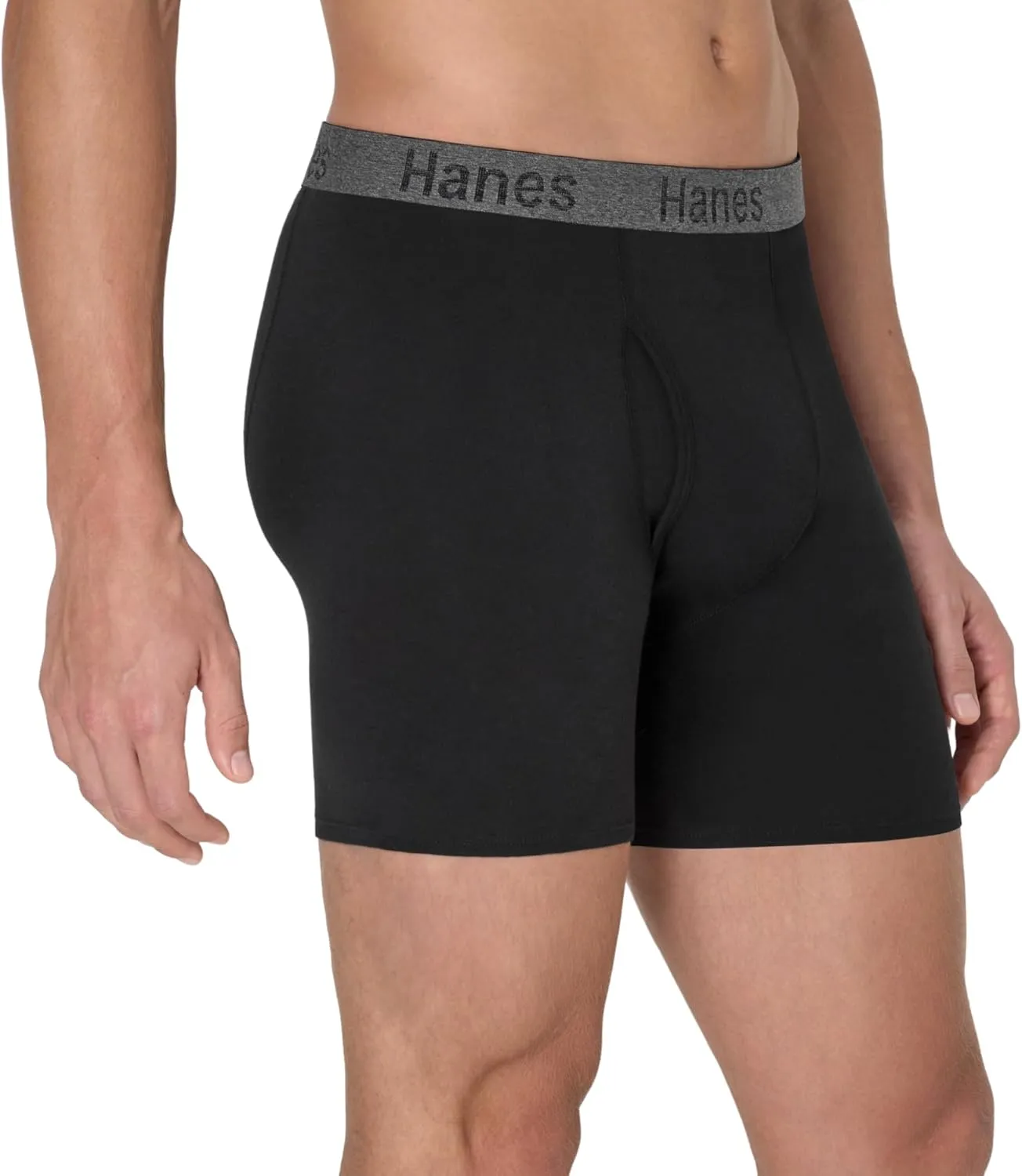 Hanes Men's Stay Dry Pouch, Performance Stretch Boxer Brief with Leak Protection, 3-Pack