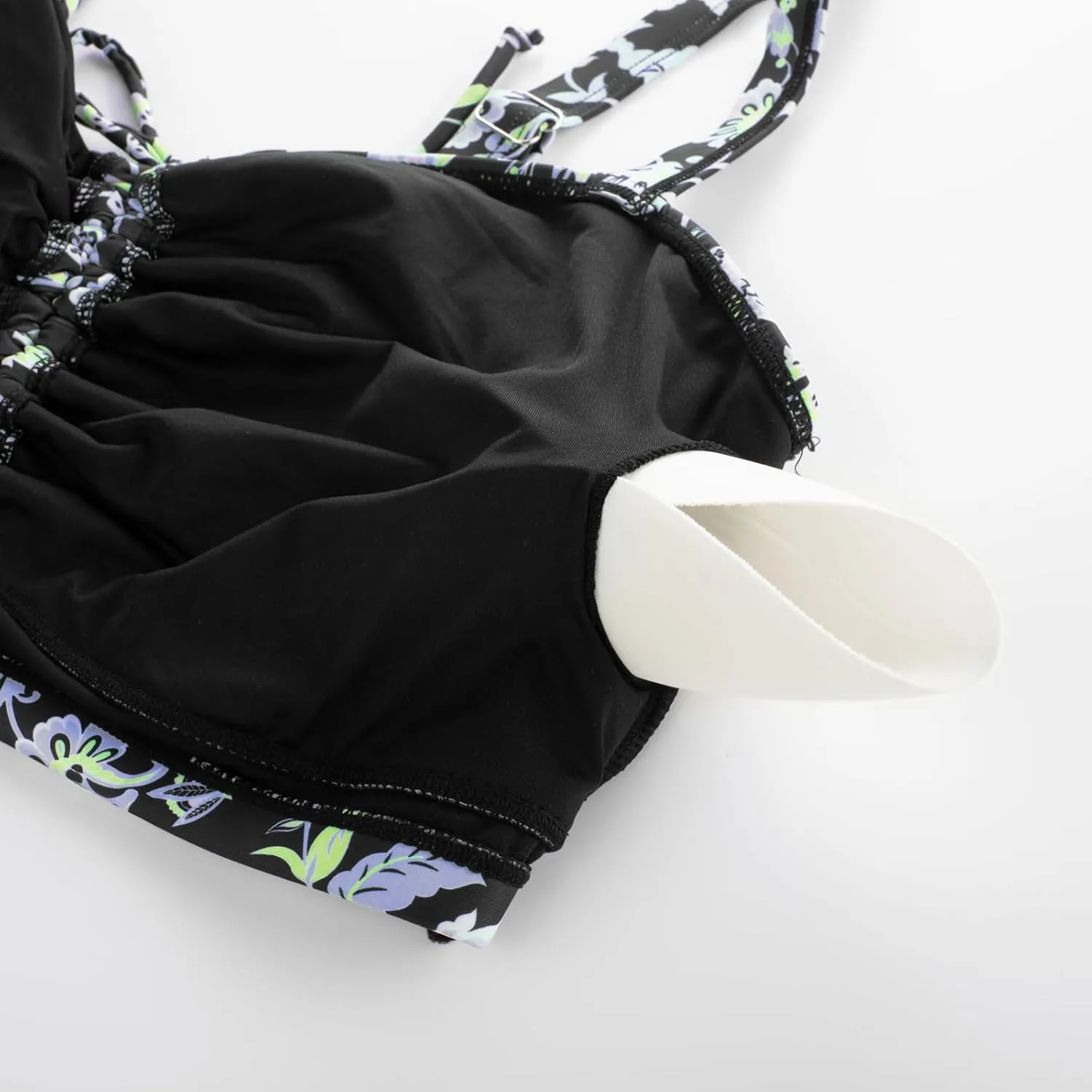 Hanna Nikole Womens High Waisted Bikini Sets Tummy Control Swimsuits Drawstring Swim Skirt Swim Suits for Women 2025