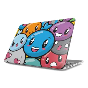 Happy Colorful Kawaii Emojis MacBook Case, MacBook Air Case, MacBook Air 13 Case, MacBook Pro Case, MacBook Pro 14 inch Case