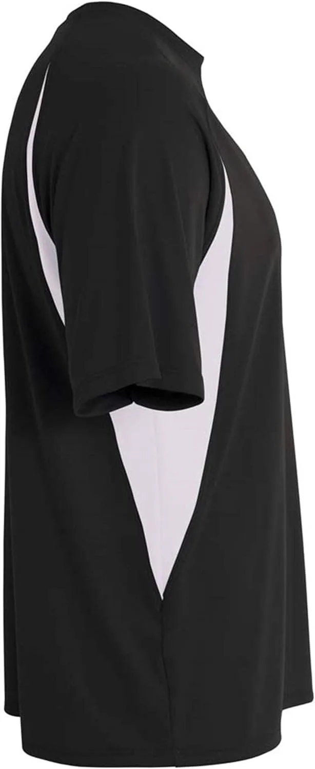 Hardcore Men's Short Sleeve Rash Guard Comfortable Performance Swim Shirt