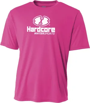 Hardcore Men's Short Sleeve Rash Guard Surf Shirt - Relaxed Fit Swimwear Designed for Combined Comfort and Performance