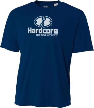 Hardcore Men's Short Sleeve Rash Guard Surf Shirt - Relaxed Fit Swimwear Designed for Combined Comfort and Performance