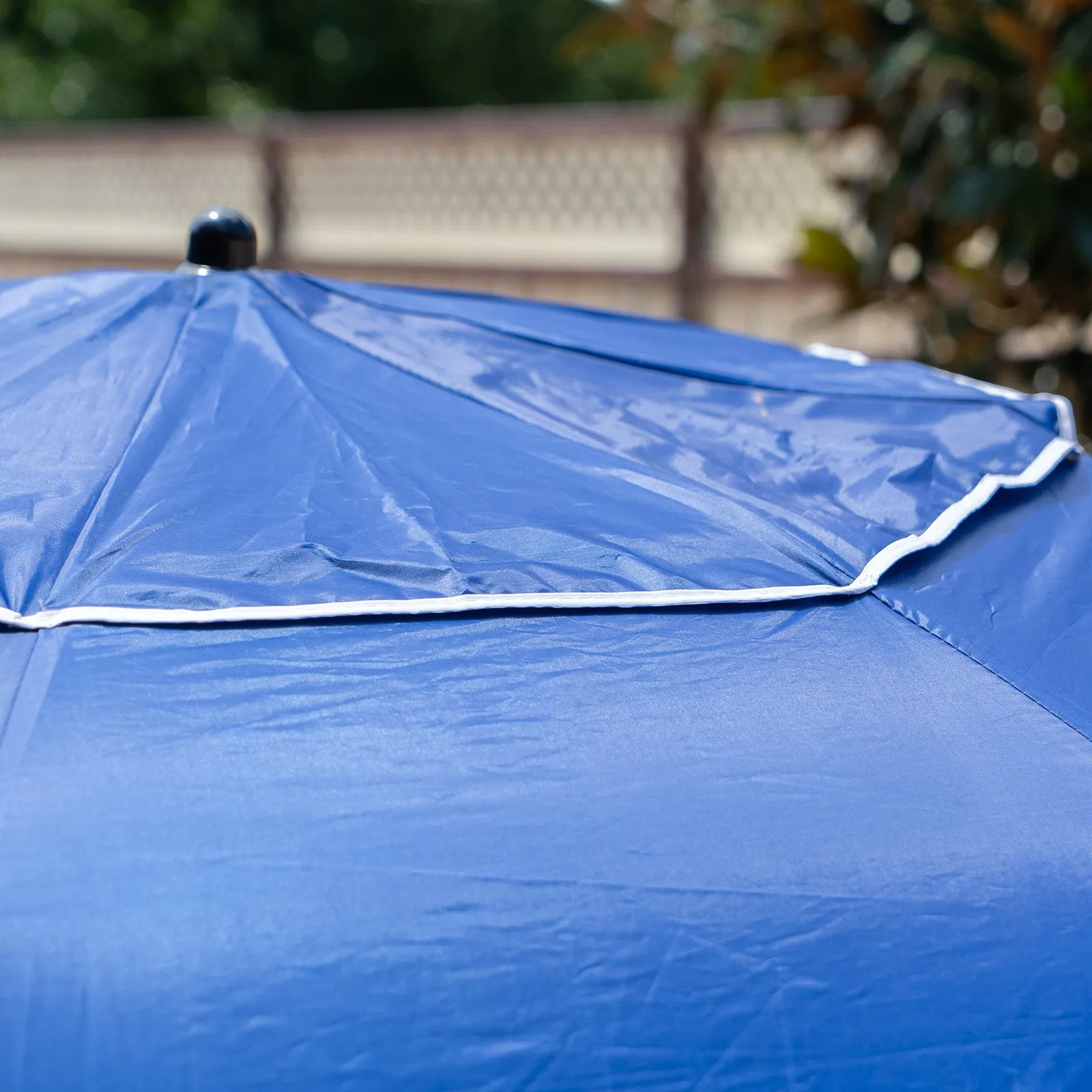 Havana Outdoors Beach Umbrella 2.4M Outdoor Garden Beach Portable Shade Shelter - Blue-NT_Rural