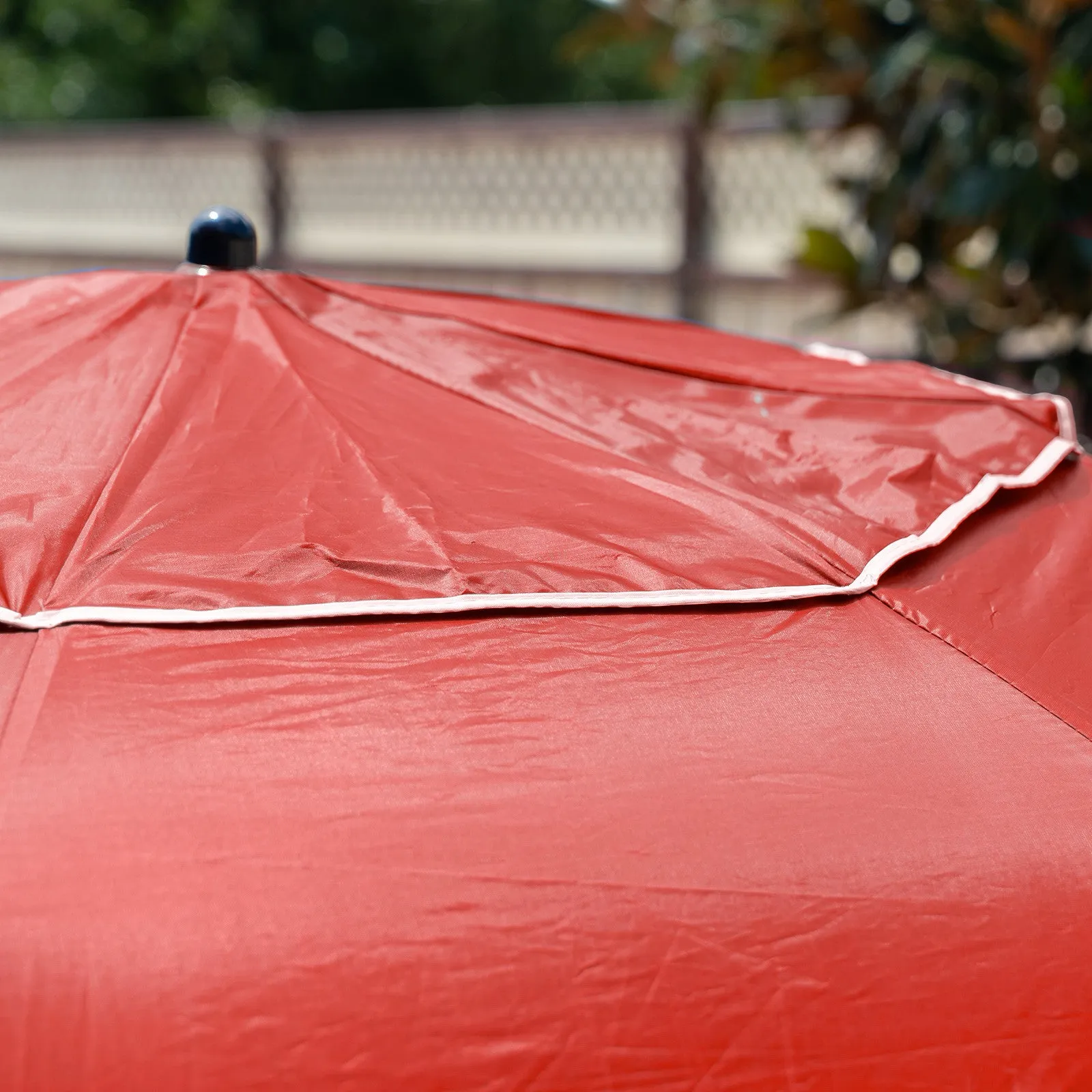 Havana Outdoors Beach Umbrella 2.4M Outdoor Garden Beach Portable Shade Shelter - Red-QLD_Rural