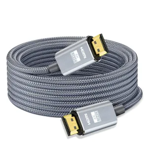HDMI Cable 4K 50 ft, High Speed HDMI 2.0 Cord Braided | 4K@30Hz, Ultra HD, 1080p, ARC, HDR, 3D, HDCP 2.2 | for Xbox / PS5 / TV/Laptop/Monitor