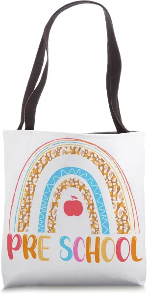 Hello Pre School Rainbow Back To School Tote Bag