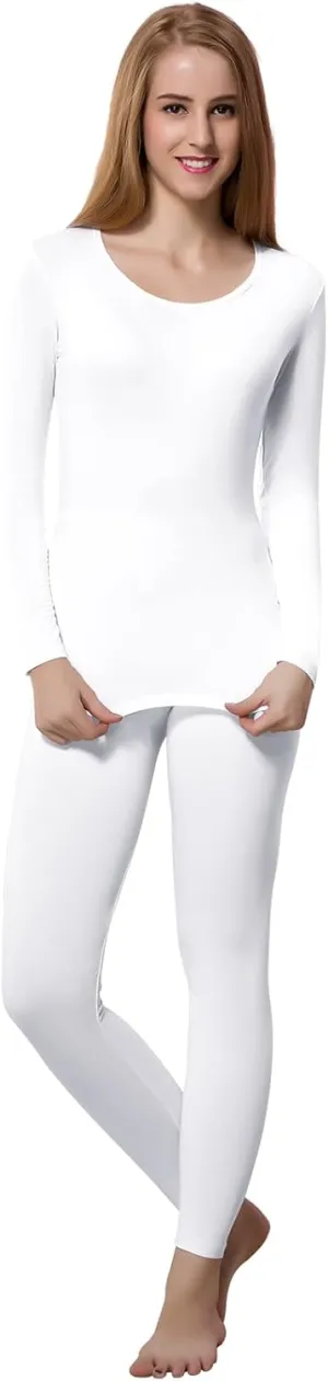 HEROBIKER Thermal Underwear Women Ultra-Soft Set Base Layer Top & Bottom Long Johns with Fleece Lined Winter Warm